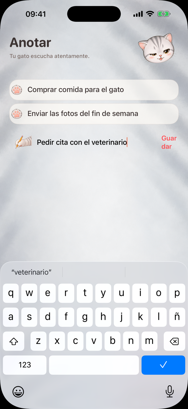 Interfaz real del producto